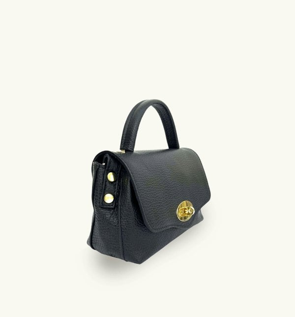 Apatchy London The Rachel Leather Bag - Black