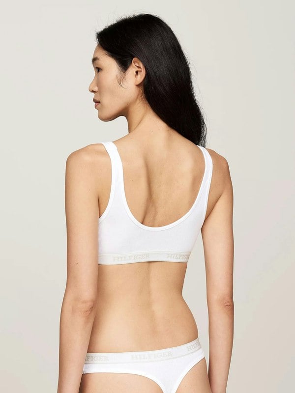 Tommy Hilfiger MONOTYPE Womens Bralette Lifts White