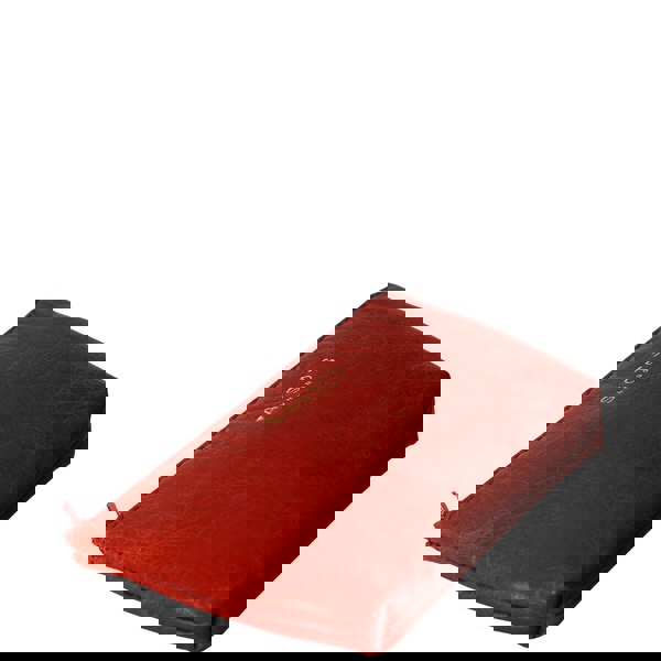 Assots London 'Diana' Red Full Grain Leather Zip Top Coin Purse