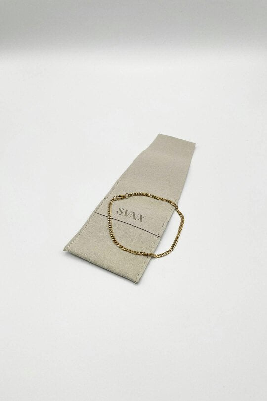 SVNX Cuban Bracelet in Gold 3mm