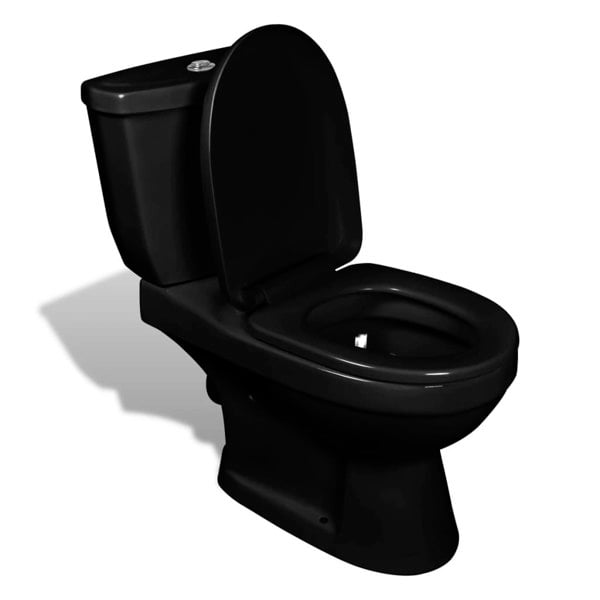 Berkfield Toilet With Cistern Black
