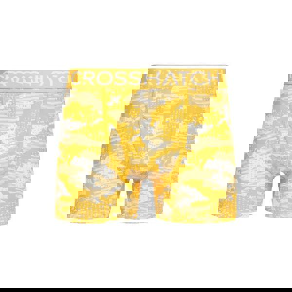 Crosshatch Mens Kamzon Boxer Shorts (Pack of 2) - Yellow - 