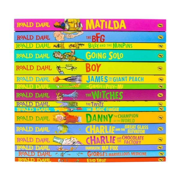 Roald Dahl Collection 16 Books Box Set New Covers