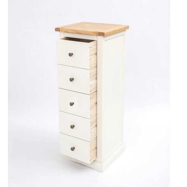 Cabinet Bits Castelli 5 Drawer Narrow Chest of Drawers Brass Knob