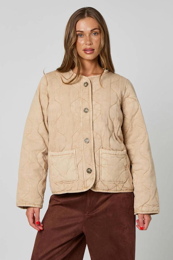 Urban Bliss Washed Quilted Coat