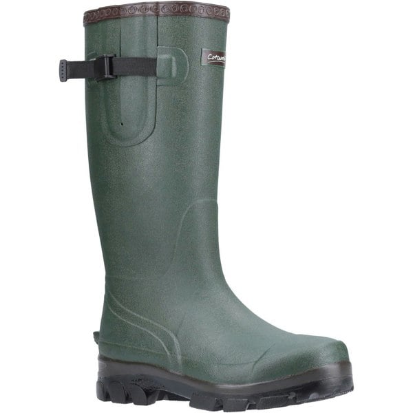 Cotswold Grange Buckle Fastening Wellington Men's Boots in Green
