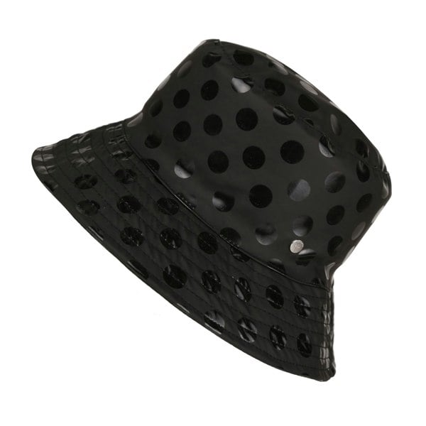 Regatta Womens/Ladies Jaliyah Spotted Showerproof Bucket Hat - Black