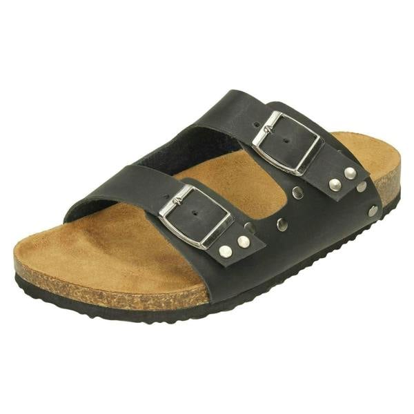 Down to Earth Ladies Down To Earth Double Buckle Strap Sandals