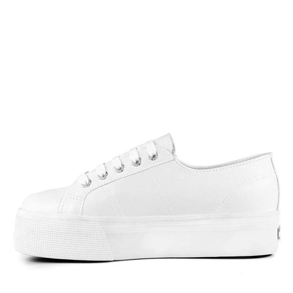 Superga Unisex Adult 2730 Nappa Leather Trainers - White - 