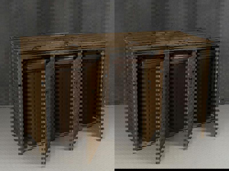 Arbor Garden Solutions Wooden Wheelie Bin Store, Brown Finish