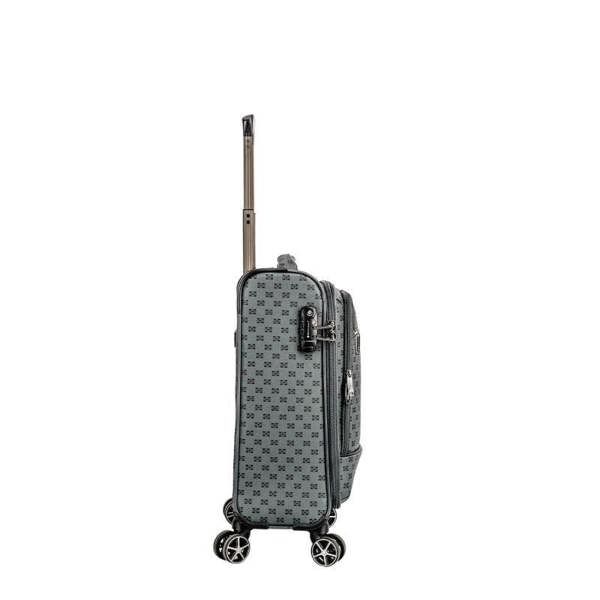 Snowball Lightweight Brown Cabin Suitcase Luggage Travel Bag