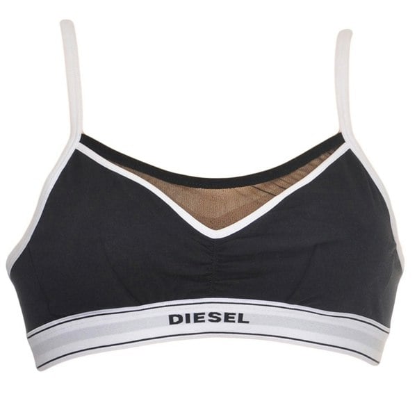 Diesel LAVY Cotton Bralette, Black