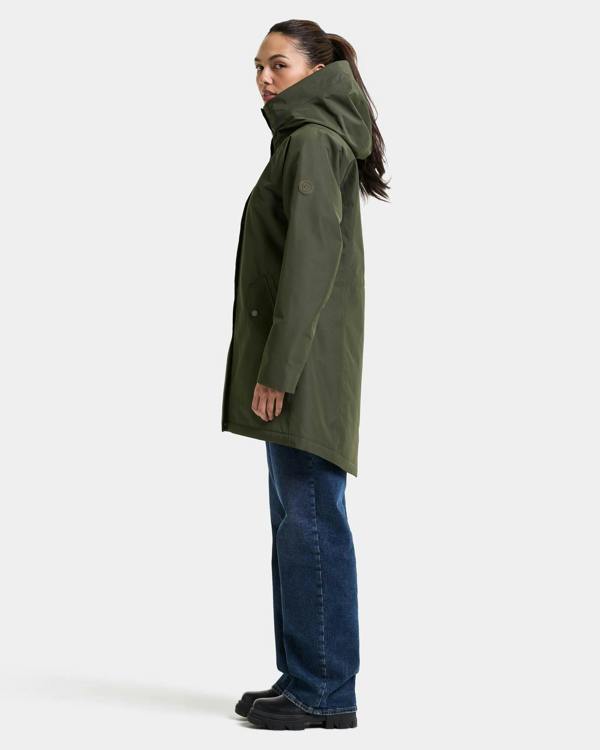 Didriksons Womens Alana Parka 2 - Deep Green 300