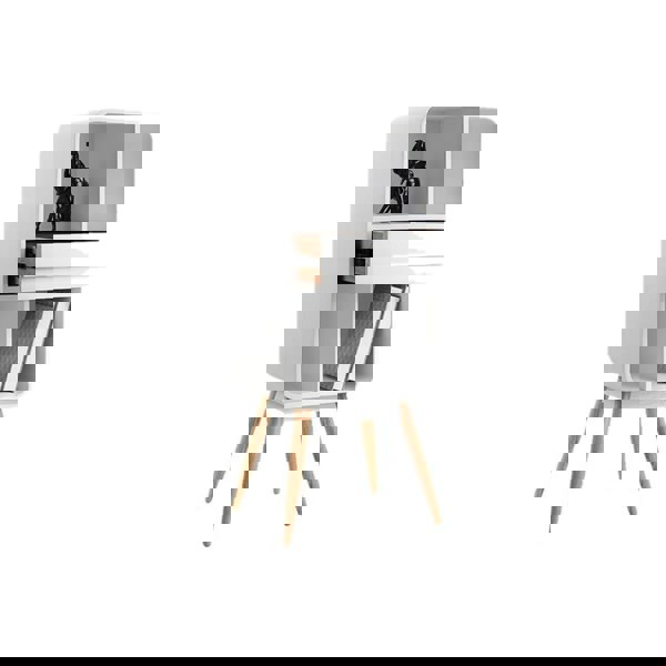 Kya Bookcase, Wood Shelving Unit-Weilai Concept-Short-White-Weilai Concept