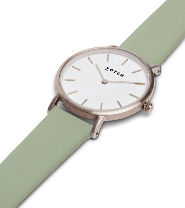 Votch Silver & Sage Watch | Petite