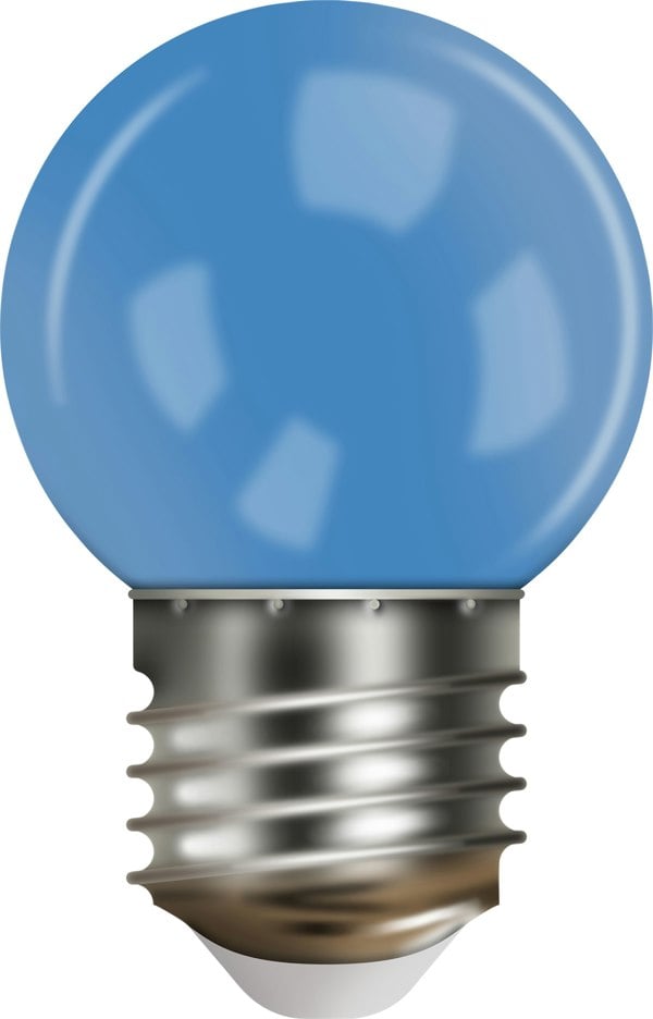 Eagle Connect G45 Bulb, E27 Base, Plastic Cover Blue