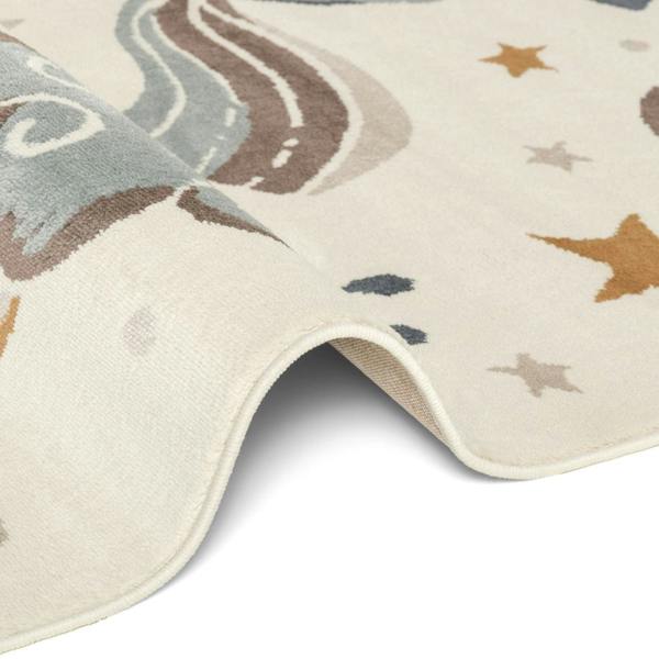 Adventures Kids Rug Einhorn Cream Multicolor Sound-absorbing, Soft durable