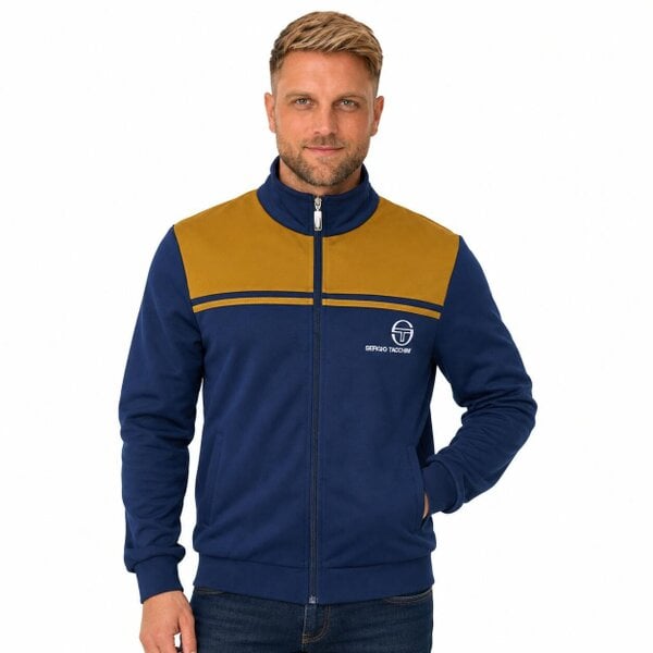 Sergio Tacchini New Young Line Track Top Jacket Maritime Blue/Golden Brown