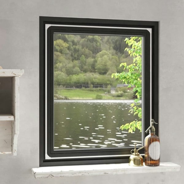 Berkfield Magnetic Insect Screen for Windows White 100x120 cm