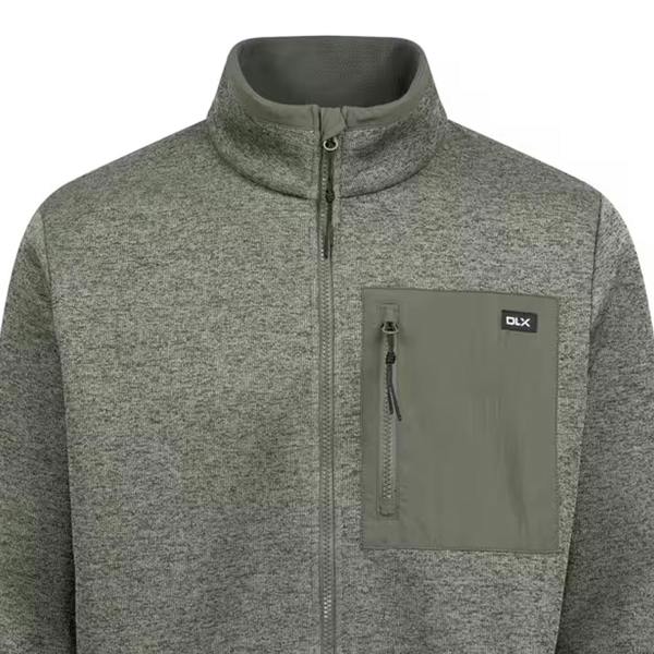 Trespass Mens Boyle DLX Fleece Jacket - Moss Marl - 