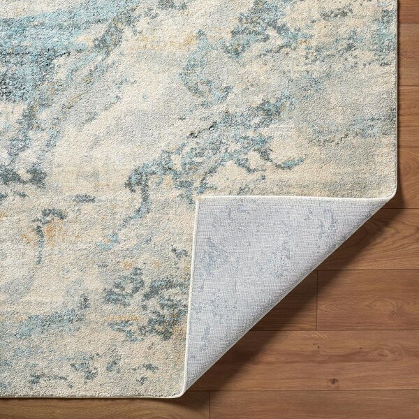 Livabliss Avellino AVL2349 Abstract Beige Grey Blue Modern Marble High Pile Rug