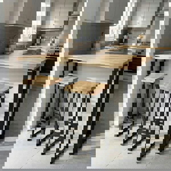 TRL Furniture Staved Oak Breakfast Bar Stool