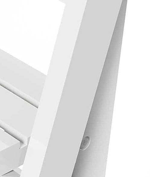 Modcraft 4-Tier Foldable Wooden Plant Stand – Ladder Shelf Display Rack for Indoor & Outdoor Plants