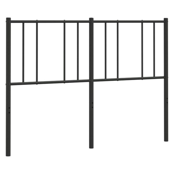 Berkfield Metal Headboard Black 150 cm