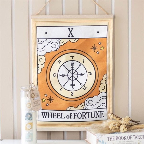 Serano The Wheel of Fortune Vintage Tarot Wall Hanging
