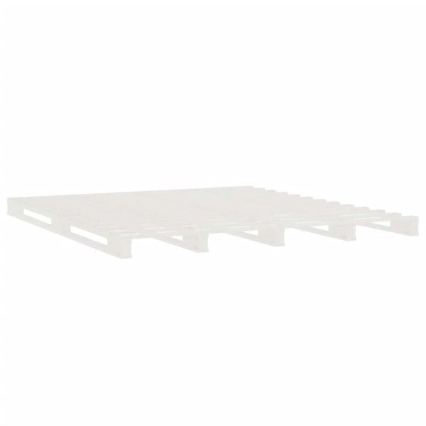 Berkfield Pallet Bed White 160x200 cm Solid Wood Pine