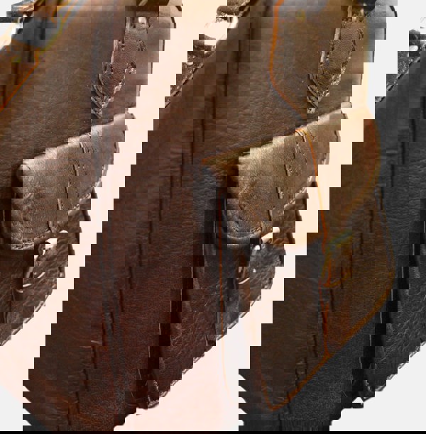 Berber Leather The Rabat Overnight Bag in Dark Brown