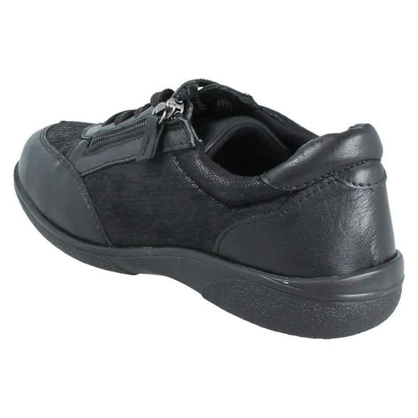 DB Shoes Ladies DB Shoes Wide Fit With Stretch Casual Lace Up/Zip Shoes Wayfaring