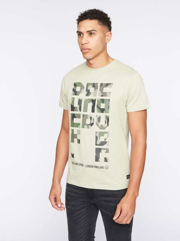 Duck and Cover Camotown T-Shirt - Light Sage