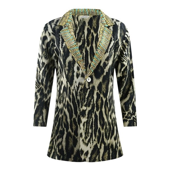 Inoa Siberia 192 Animal Print Jacket - Grey