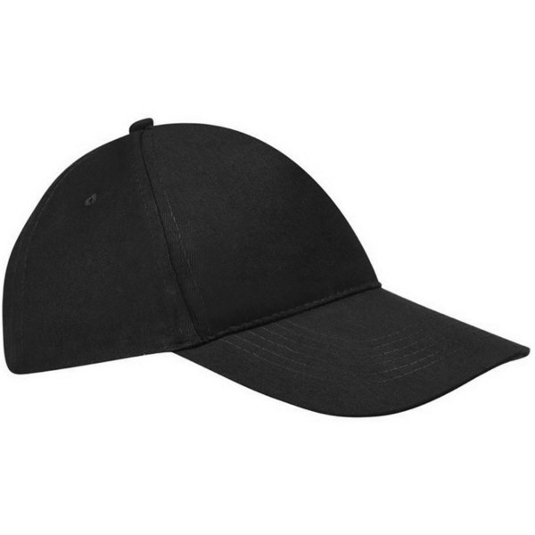 SOLS Unisex Sunny 5 Panel Baseball Cap - Black