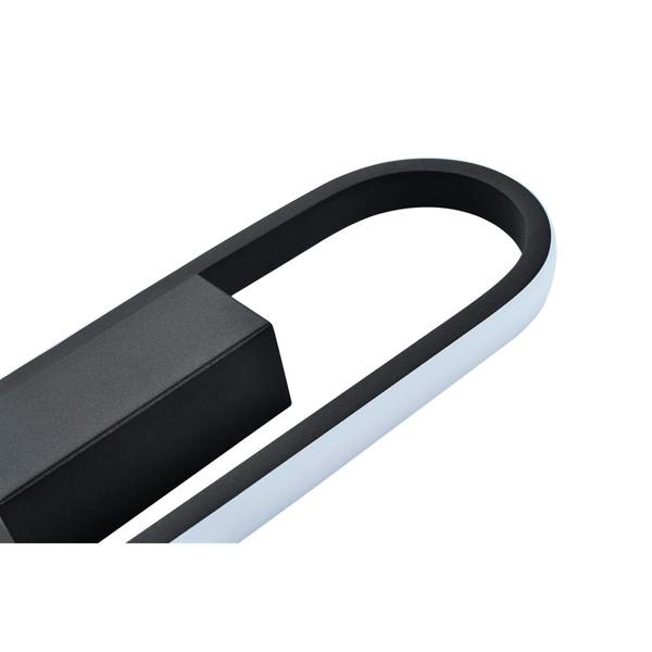 Modern Feature Style LED Wall Lighting Fitting in Matte Black Metal Image 4