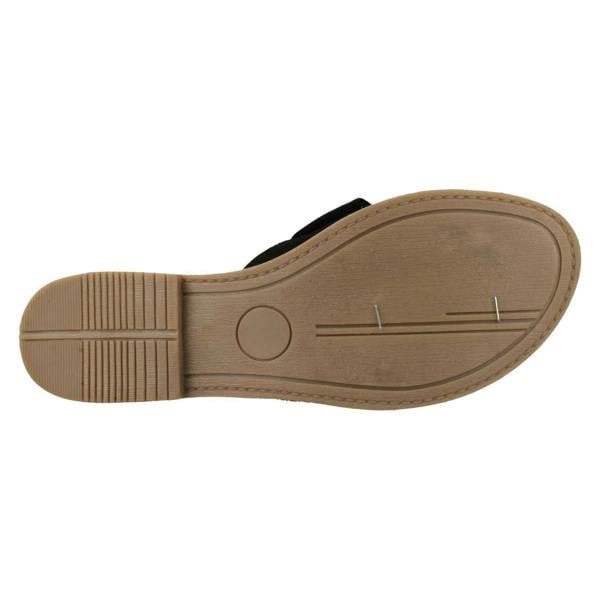 Leather Collection Ladies Leather Collection Frill Vamp Mules