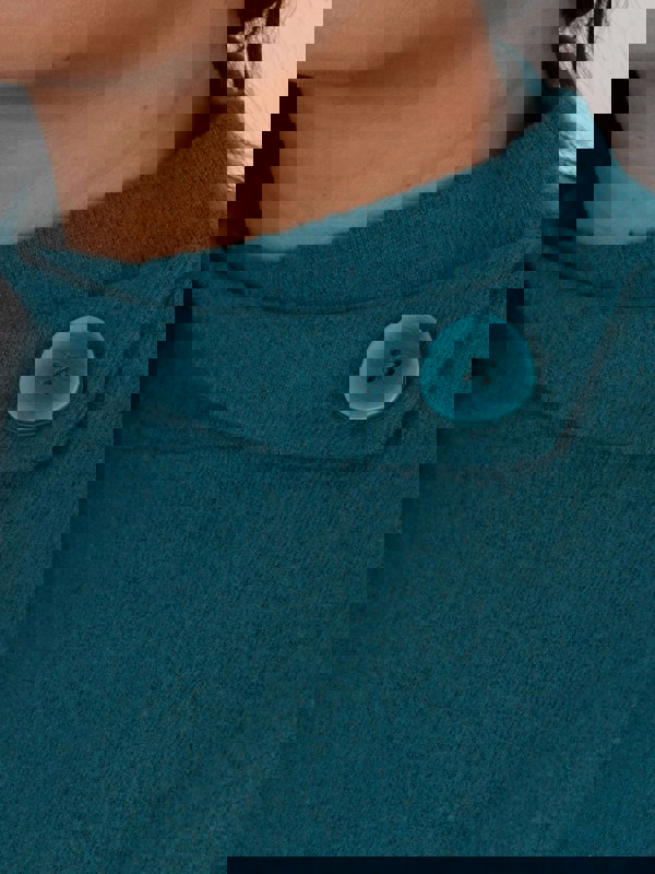 PennyPlain Split Turtle Neck Top - Dragonfly