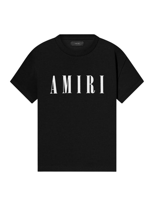 Amiri Kids Core Logo Tee – Black / White