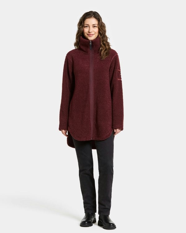 Didriksons Umi 3 Womens Full Zip Fleece - Old rust 147