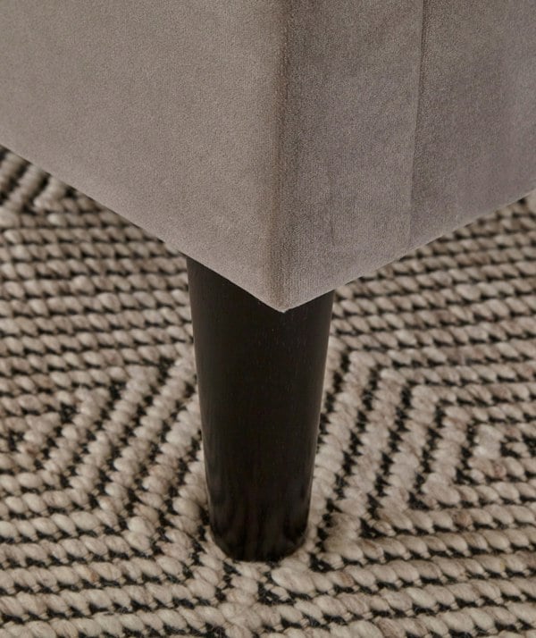 DS Living Aurelia Winged Grey Upholstered Bed Frame