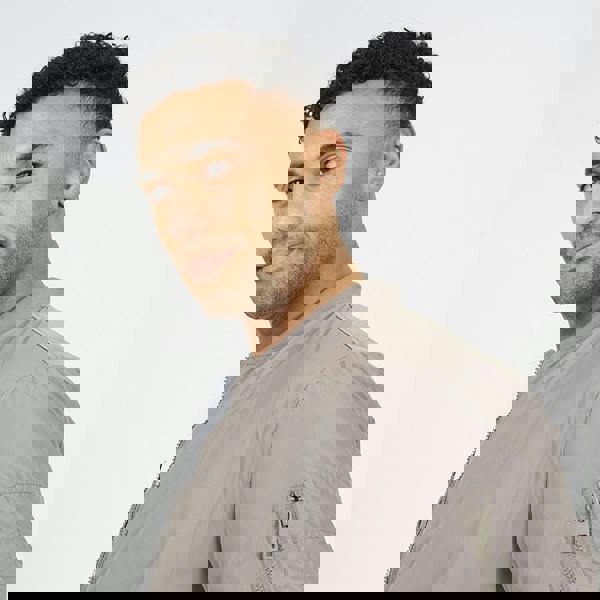 Brave Soul Taupe Bomber Jacket with Sleeve Pocket Detail - Taupe Image 4