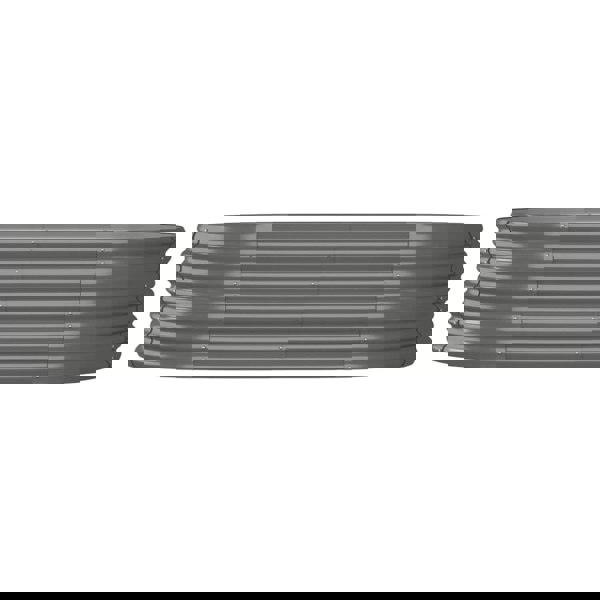 Berkfield Garden Raised Bed Powder-coated Steel 152x80x36 cm Grey