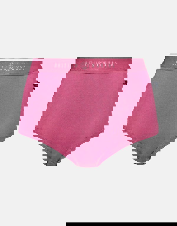 British Boxers Multipack 4 Pairs of Bamboo Hipster Boxer Briefs – Bunch of Roses