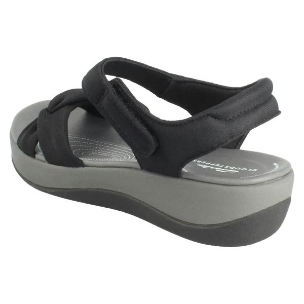 Clarks Ladies Clarks Cloudsteppers Strappy Wedge Sandals Arla Daisy