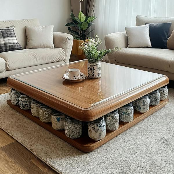 Nicoman PVC Square Table Cover - Transparent