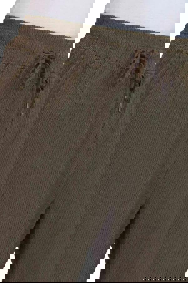 Paulo Due Womens Elastic Waist Corduroy Trousers