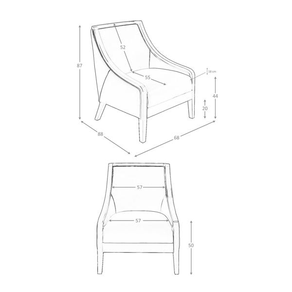 Angel Cerdá Grey leather armchair 5126