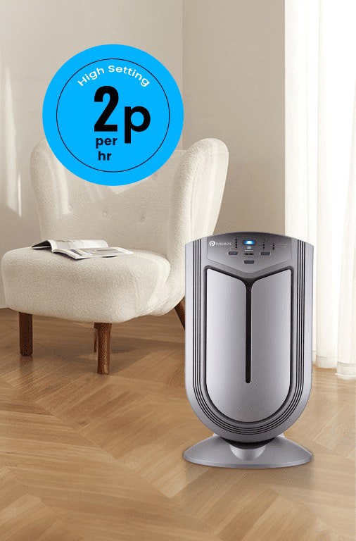 PureMate 7 -in-1 Intelligent Air Purifier and Ioniser with 7 Layer Filtration System UV Light and True HEPA Filter