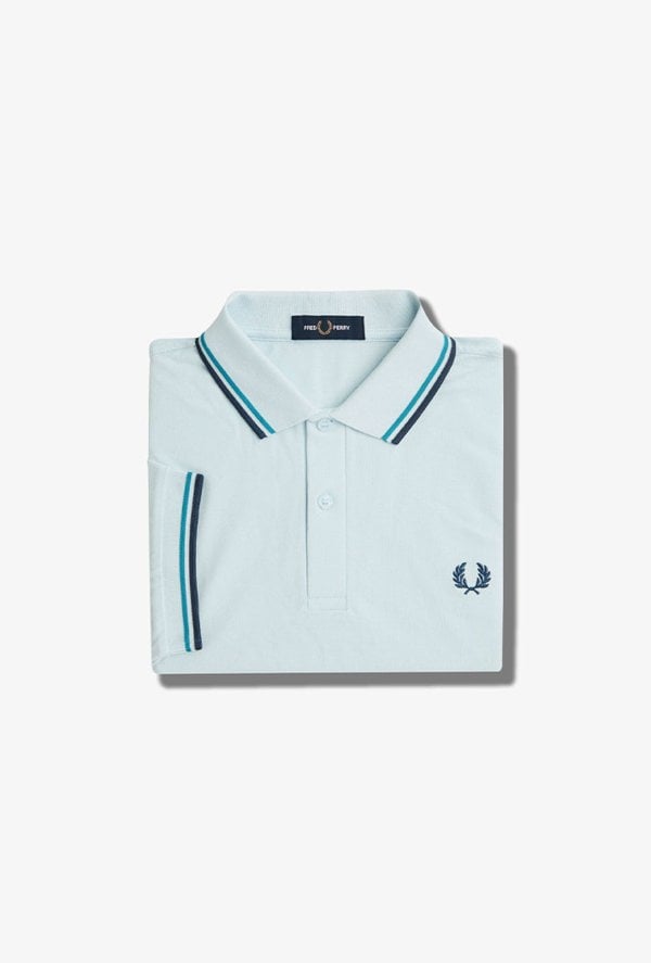 Fred Perry Men's Twin Tipped Polo Shirt - Blue
